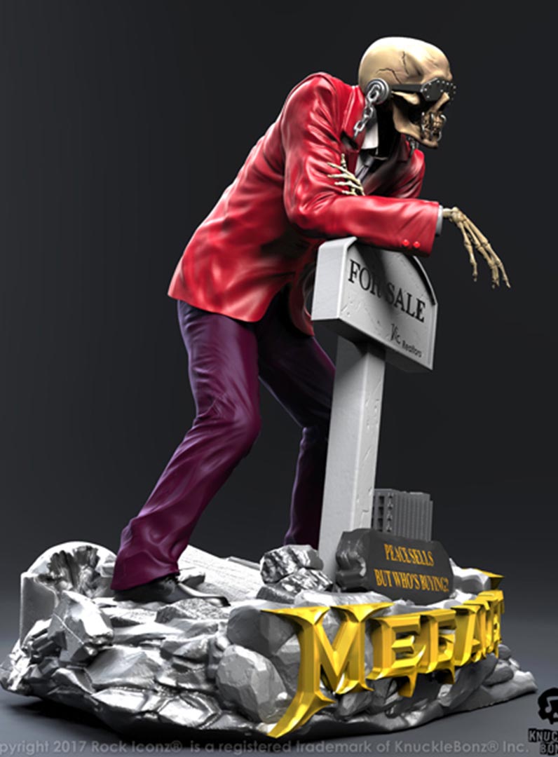 Megadeth ‘Peace Sells’ Vic Rattlehead KnuckleBonz Statue